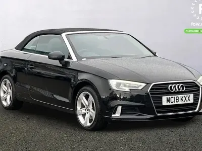 Used Audi A3 Cabriolet Sport 150 HP (110 kW) 2018 Black Cabriolet