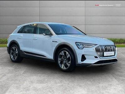 Begagnad Audi e-tron Advanced 300 kW (408 HK) 2020 Vit SUV