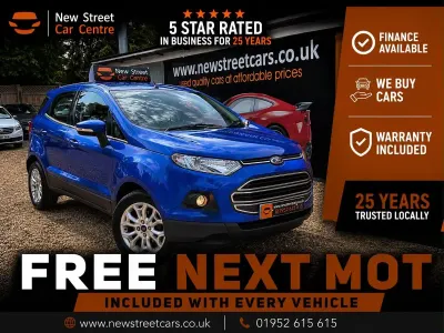 Used Ford Ecosport Zetec 112 HP (82 kW) 2016 Blue SUV