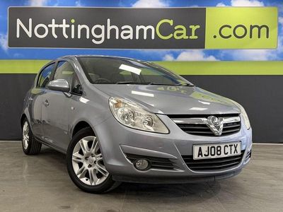 Used Vauxhall Corsa Design Edition 89 HP (65 kW) 2008 Silver Hatchback