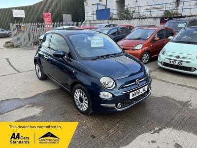 Used Fiat 500 Lounge 69 HP (50 kW) 2018 Blue Hatchback
