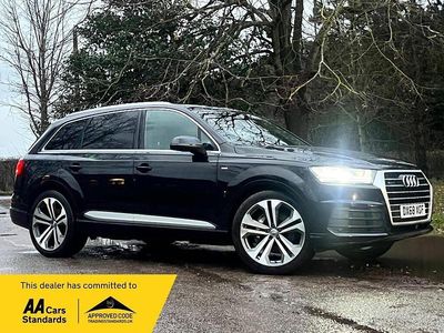 Black Used 2018 Audi Q7 S-Line SUV | £26,877 (Fair price)