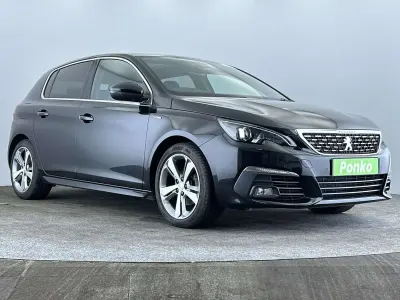 Used Peugeot 308 GT-line 131 HP (96 kW) 2020 Black Hatchback