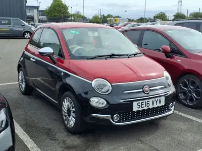 Used Fiat 500 Lounge 69 HP (50 kW) 2016 Red Hatchback