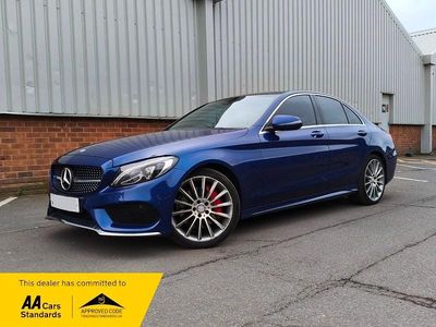 Used Mercedes C300e AMG Line Premium Plus 2015 Blue Sedan