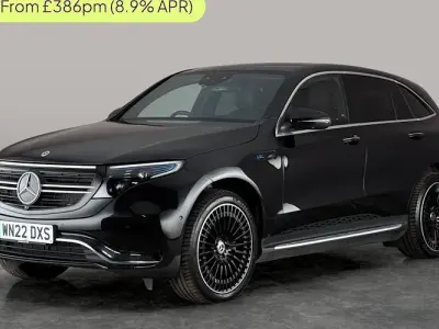 Used Mercedes EQC400 AMG line 300 kW (408 HP) 2022 Black SUV