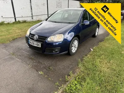 Used VW Golf VI Match 103 HP (75 kW) 2008 Blue Hatchback
