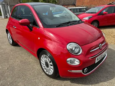 Used Fiat 500 Lounge 69 HP (50 kW) 2016 Red Hatchback