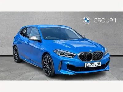 Used BMW M135 Comfort Edition 306 HP (225 kW) 2022 Blue Hatchback
