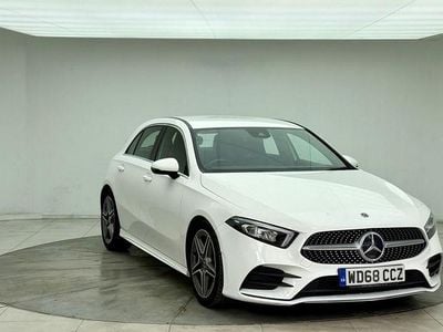 Used Mercedes A250 AMG line 224 HP (164 kW) 2019 White Hatchback