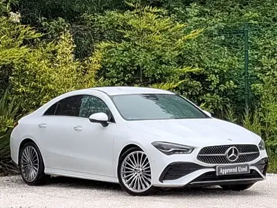 Used Mercedes CLA220 AMG Line Premium 190 HP (139 kW) 2023 White Coupe
