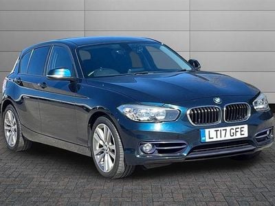 Used BMW 118 Sport Line 136 HP (100 kW) 2017 Blue Hatchback