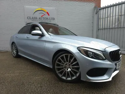 Second-hand Mercedes C220 AMG Line Premium Plus 170 CP (125 kW) 2016 Argintiu Berlinǎ