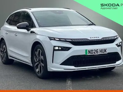 Used Skoda Enyaq iV SportLine 154 kW (210 HP) 2026 Moon white metallic SUV
