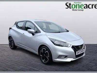 Second-hand Nissan Micra Acenta 92 CP (67 kW) 2022 Argintiu Hatchback
