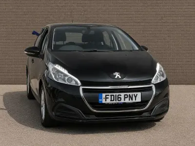 Used Peugeot 208 Active 82 HP (60 kW) 2016 Black Hatchback