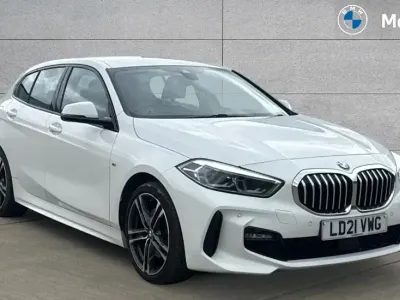 Used BMW 118 M Sport 136 HP (100 kW) 2021 Alpine white Hatchback