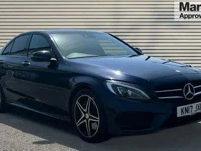 Used Mercedes C250 AMG Line Premium Plus 204 HP (150 kW) 2017 Blue