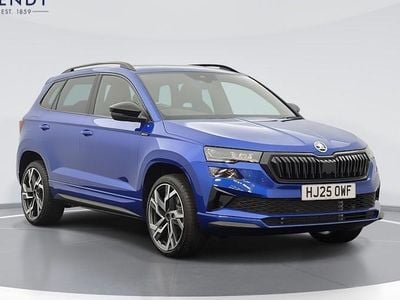 Race blue metallic New 2025 Skoda Karoq SportLine SUV | £28,799 (Fair price)