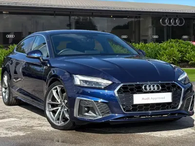 Used Audi A5 S-Line 163 HP (119 kW) 2022 Blue Coupe