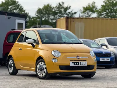 Używany Fiat 500 69 KM (50 kW) 2013 Żółty Hatchback