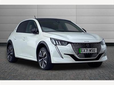Used Peugeot e-208 Premium 100 kW (136 HP) 2021 White Hatchback