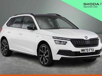 Used Skoda Kamiq Monte Carlo 150 HP (110 kW) 2020 Moon white metallic SUV