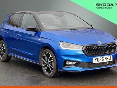 Used Skoda Fabia Monte Carlo 116 HP (85 kW) 2025 Race blue metallic black magic pearl effect Hatchback
