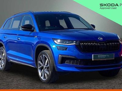 Used Skoda Kodiaq SportLine 110 HP (80 kW) 2023 Race blue metallic SUV