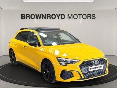 Used Audi A3 S-Line 150 HP (110 kW) 2021 Yellow Sedan