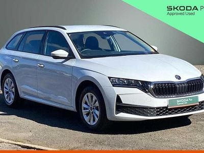 Used Skoda Octavia SE Technology 113 HP (83 kW) 2025 White Estate