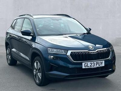 Used Skoda Karoq SE Drive 150 HP (110 kW) 2023 Petrol blue metallic SUV