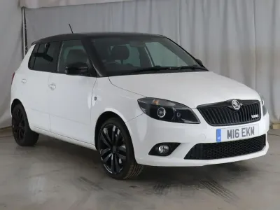 Used Skoda Fabia vRS 180 HP (132 kW) 2013 White Hatchback