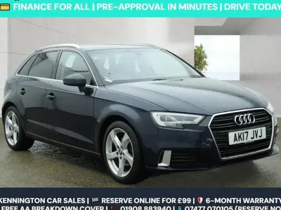 Used Audi A3 Sport 110 HP (80 kW) 2017 Blue Hatchback