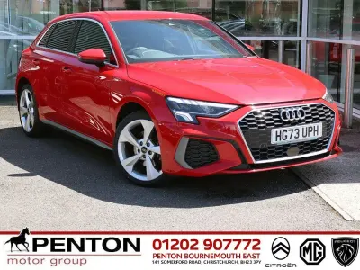 Used Audi A3 Sportback S-Line 204 HP (150 kW) 2023 Red Hatchback