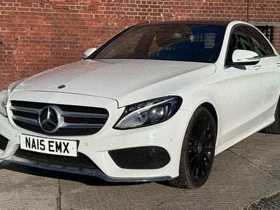 White Used 2015 Mercedes C300 AMG line Sedan | £12,880 (Fair price)