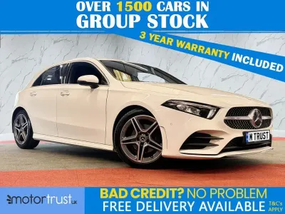 Used Mercedes A180 AMG Line Premium 116 HP (85 kW) 2019 White Hatchback