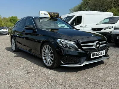 Käytetty Mercedes C300 AMG line 2016 Musta Farmari