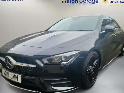 Begagnad Mercedes CLA200 AMG line 163 HK (119 kW) 2019 Svart Sportkupé