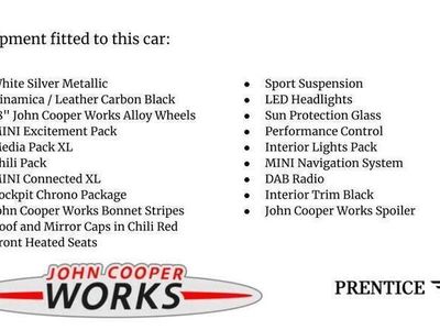 used Mini John Cooper Works 3-Door Hatch 2.0 3dr