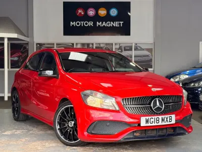 Used Mercedes A180 AMG line 2018 Red Hatchback