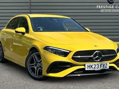 Used Mercedes A180 Executive 136 HP (100 kW) 2023 Yellow Hatchback