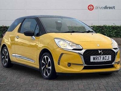 Yellow Used 2017 DS Automobiles DS3 Elegance Hatchback | £4,569 (Good price)