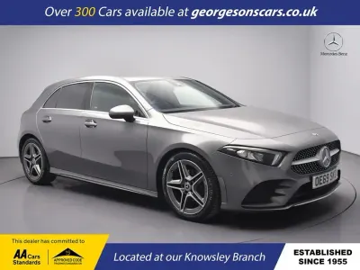 Begagnad Mercedes A150 AMG line 150 HK (110 kW) 2019 Grå Halvkombi