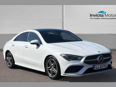 Used Mercedes CLA180 AMG Line Premium Plus 136 HP (100 kW) 2021 White Sedan
