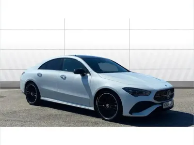 Used Mercedes CLA220 AMG Line Premium Plus 190 HP (139 kW) 2024 White Coupe