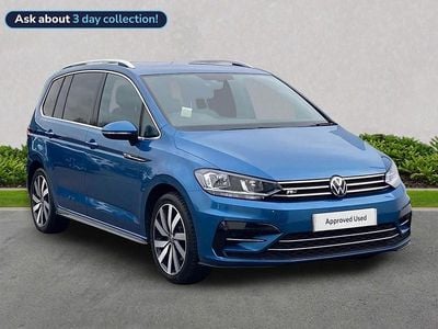 Used VW Touran R-line 150 HP (110 kW) 2020 Blue MPV