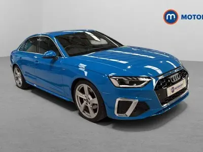 Used Audi A4 S-Line 150 HP (110 kW) 2021 Blue Sedan