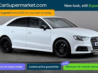 Used Audi A3 Black Edition 116 HP (85 kW) 2018 White Sedan