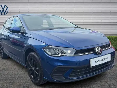 Used VW Polo Match 95 HP (69 kW) 2024 Blue Hatchback